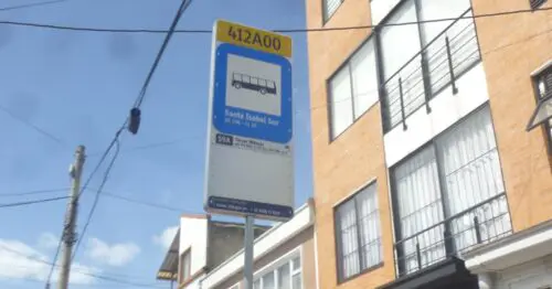 PARADERO SITP BARRIO SANTA ISABEL SUR  411A00